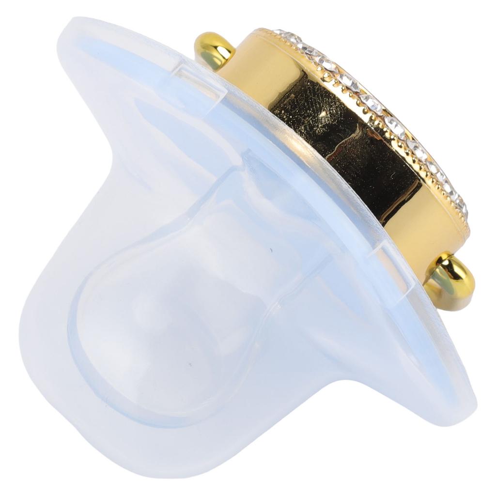 Детская роскошная пустышка соска-пустышка для новорожденных без бисфенола А Маленький принц со стразами золотистого цвета для детей от 6 до