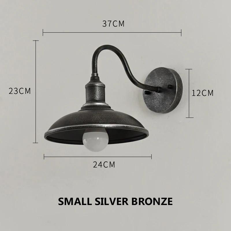 Винтажный настенный светильник для наружного использования, для балкона во дворе, ретро-светильник, водонепроницаемый, промышленный, цвета ржавчины, декоративный светильник, дверной проем, коридор