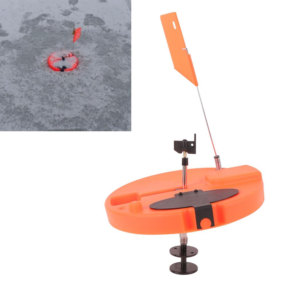 Зимняя удочка-флажок для подледной рыбалки, рыболовная снасть, инструмент с флагштоком, портативные рыболовные аксессуары, оранжевый