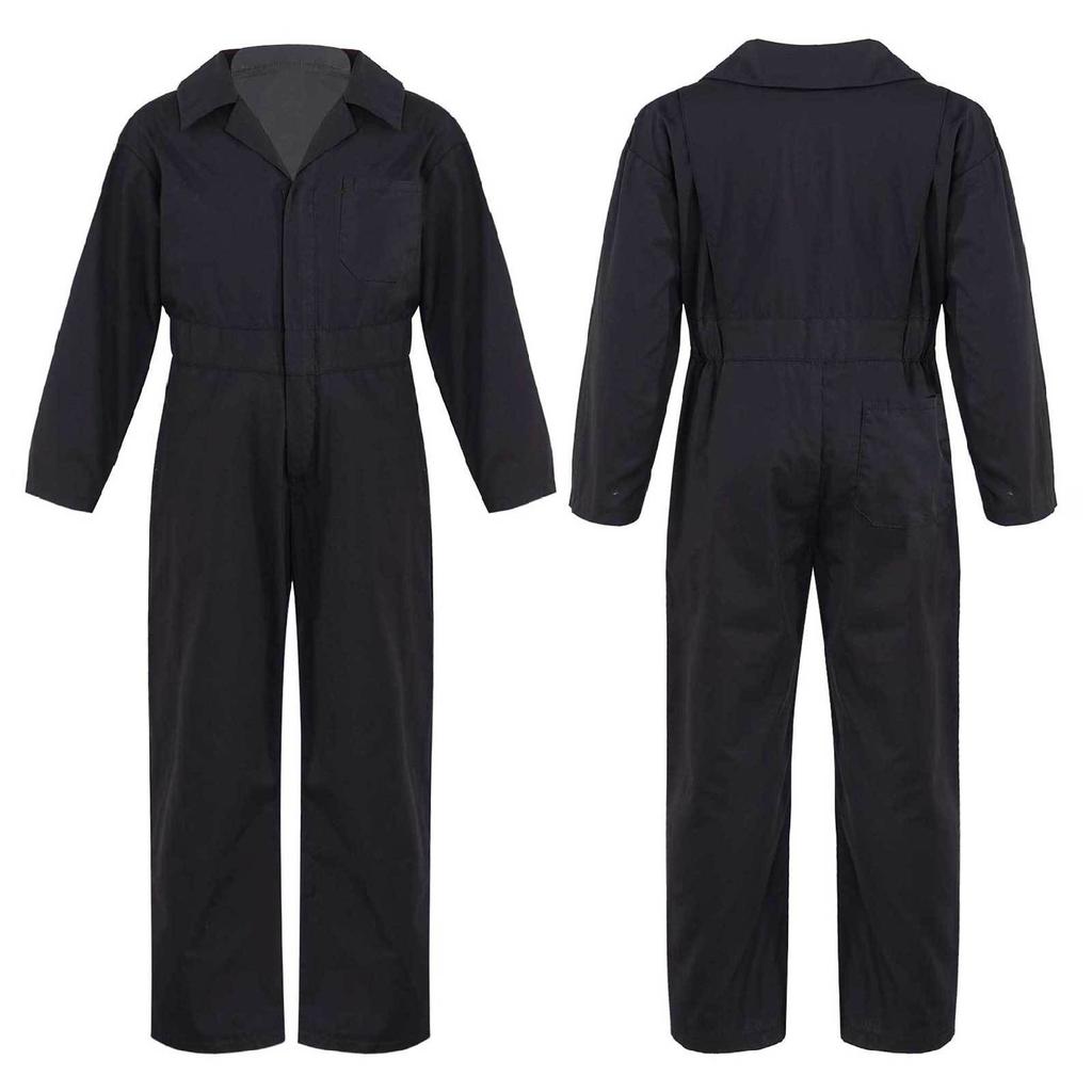 Kid's Coverall for Boys Mechanic Christmas Halloween Suit Costume Flight Suit Mechanic Jumpsuit