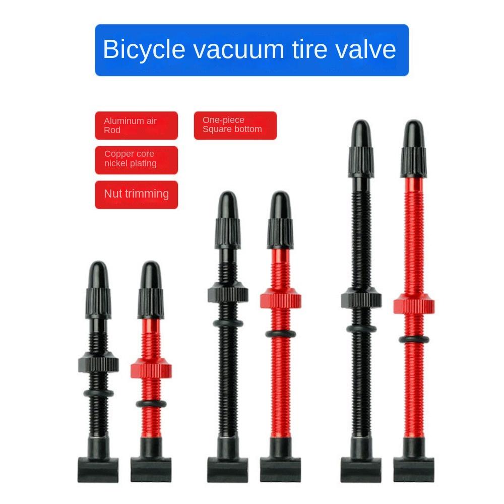 CNC-machined F/V Valve Nipples Anodized Tubeless Tire Valves Brass Core Bicycle Tires