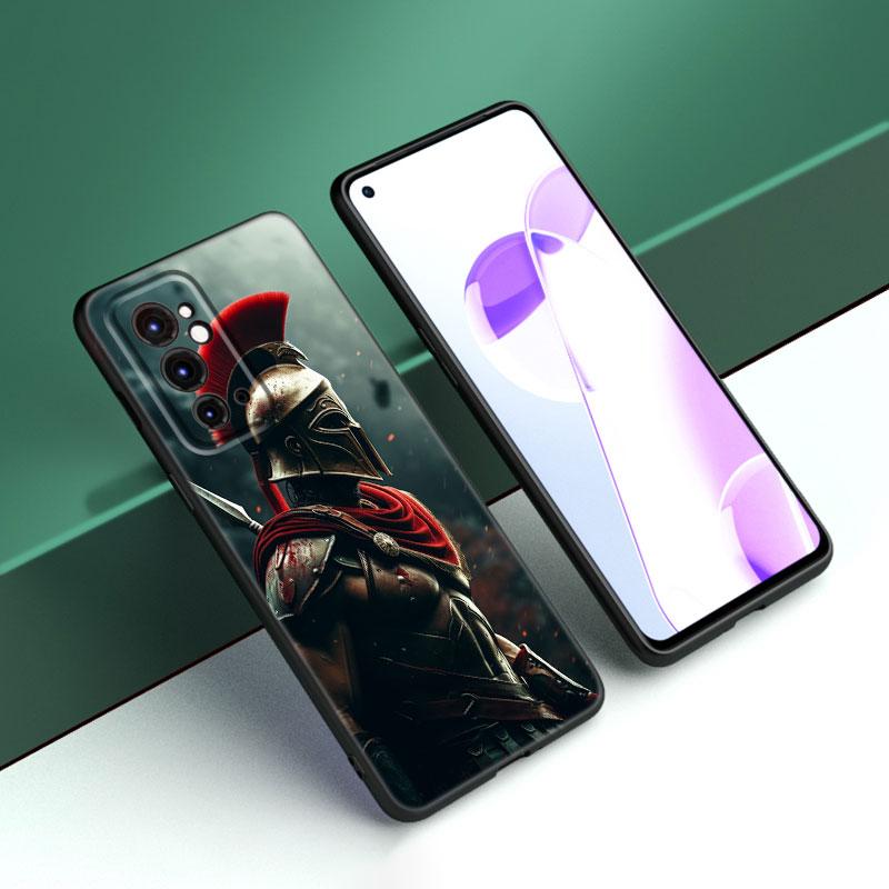 Спартанский черный силиконовый чехол для телефона OnePlus 9 10 11 12 ACE 2V Pro 9RT 10T 10R Nord CE 2 3 Lite N10 N20 N30 5G