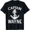 Футболка с изображением капитана Уэйна, яхты, лодки, якоря, лодочного спорта, корабля