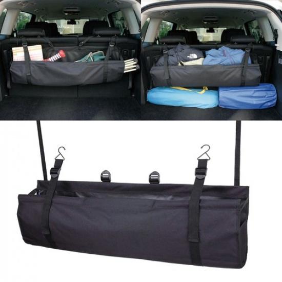 Car Back Seat Storage Bag Large Multi Hanging Pocket Trunk Bag Organizer