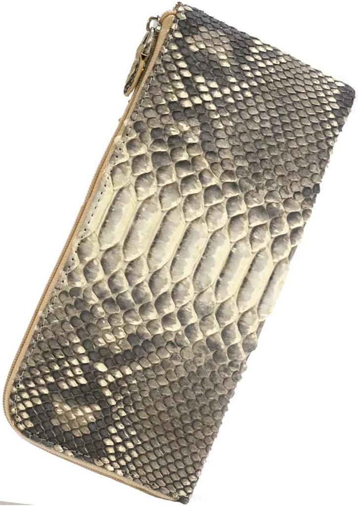 Camel Genuine Leather Diamond Python Snakeskin Snakeskin Long Wallet Long Wallet Long Wallet Zipper Coin Purse Long Wallet Round Zipper Leather