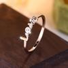 Love Exquisite Ring Women, простое кольцо с микроинкрустацией цирконием, элегантный дизайн ювелирных изделий