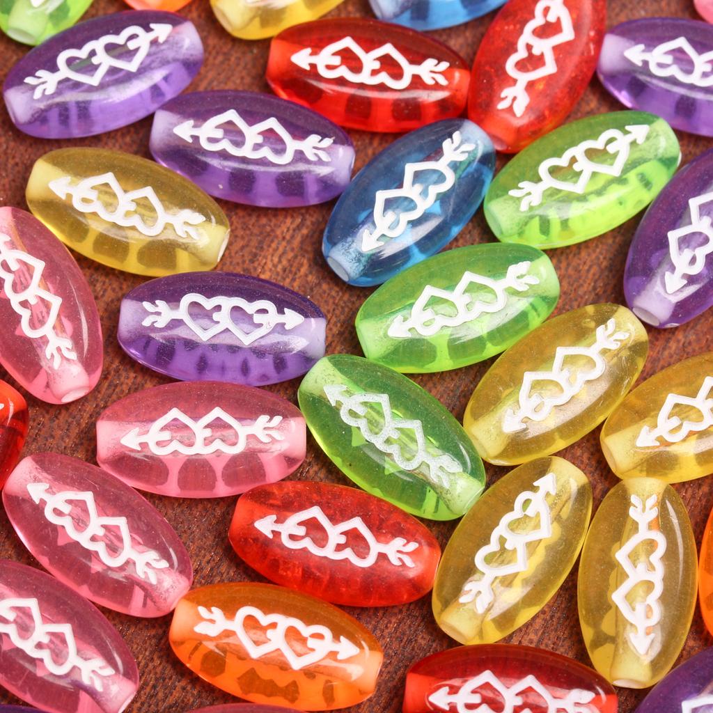 Товары для вечеринок 10 шт. бисерные аксессуары одна стрела через сердце модный брелок браслет ожерелье ручная работа своими руками изготовление ювелирных изделий свободные бусины