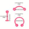 16G Биофлекс Акриловый Изогнутый Штанга Подкова Кольца для Губ Бровей Пирсинг Фиксатор Пластик Гибкий Нос Септум Пупок Пирсинг
