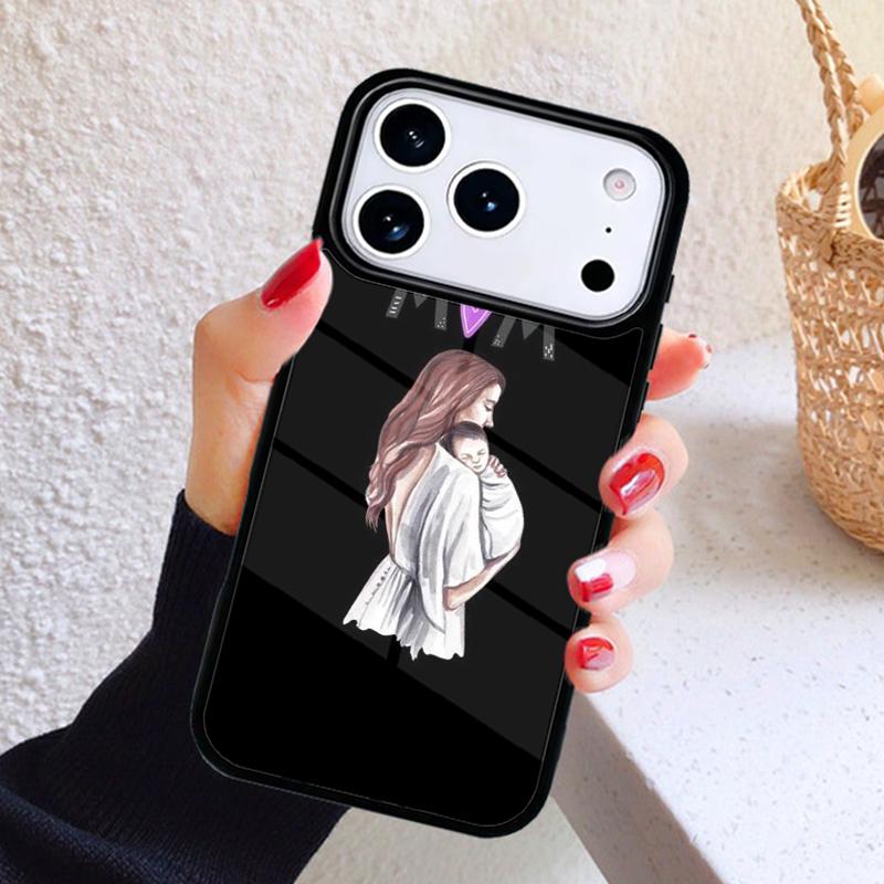SUPER MOM MUM MAMA BABY Phone Case For iPhone 17 Air 16 15 14 13 12 11 Pro Max Plus