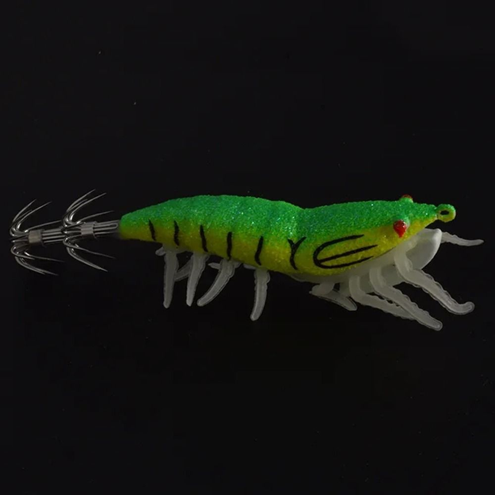 Fluorescent Wood Shrimp No. 3.0 No. 3.5 Artificial Squid Jig Cuttlefish Squid Hook  Ocean Rock