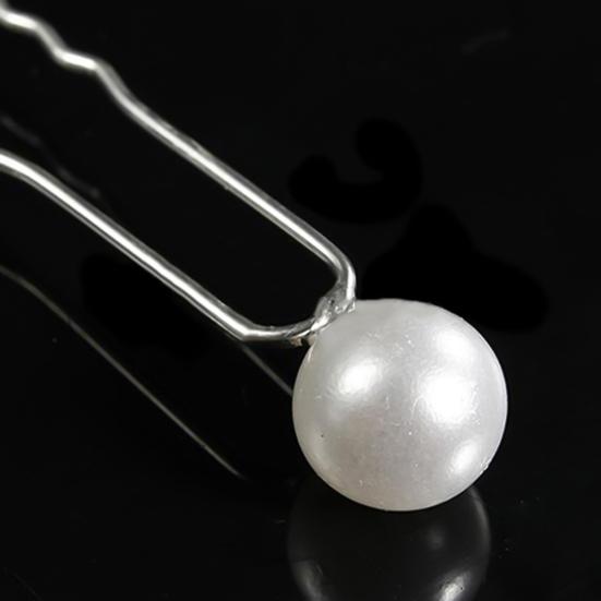 20 шт., очаровательные заколки для волос для свадебной вечеринки, заколка-заколка, белые заколки из искусственного жемчуга