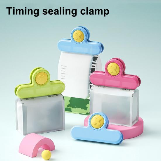 2Pcs Magnetic Bag Clips for Food Storage, Airtight Chip Clips, Sealing Clips for Snacks Coffee Powder, Fridge Magnet Organizer