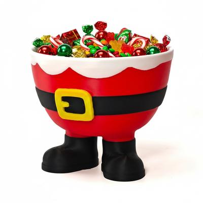 Рождественская конфетница, 3D-печать, конфетница Санта-Клауса для рождественской зимней праздничной вечеринки, настольный декор
