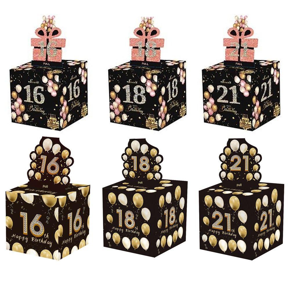 Birthday Surprise Birthday Money Box 16th 18th 21st Money Gift Boxes Surprise Money Box  Party