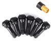 5Pcs/Set Black Tr413 Tubeless Car Wheel Tire Valve Stems With Caps Tyre Rubber
