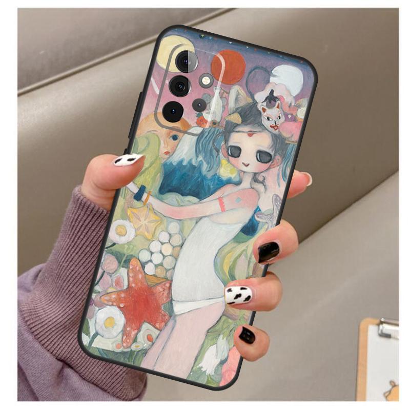 Мультяшный Эстетичный Чехол Aya Takano для Samsung Galaxy A32 A52 A12 A22 A16 A26 A36 A56 A06 A55 A35 A15 A54 A34 A14 A13 A53