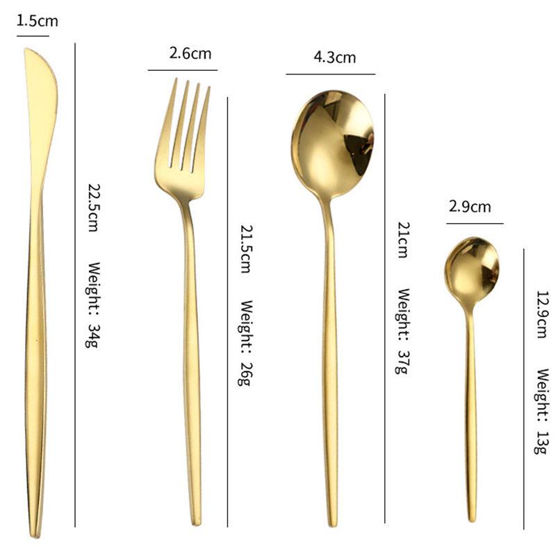 24 шт., черный западный набор столовой посуды, набор столовых приборов из нержавеющей стали, вилка, нож, ложка, набор столовых приборов, набор столовых приборов, набор столовых приборов