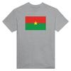 Футболка - PIXELFORMA - Drapeau du Burkina Faso - Gris - 100% хлопок - Manches Courtes