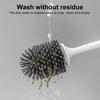 Туалетная щетка с возможностью настенного крепления Простая установка Конструкция слива Чистящая щетка с держателем Настенный аксессуар для ванной комнаты