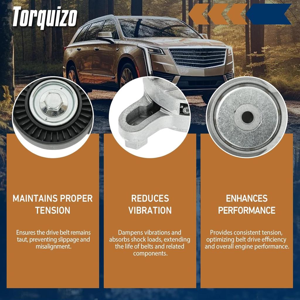 Сборка натяжителя ремня Гладкий шкив Для 2010-2011 Toyota Camry 2.5L, OE 166200V010, 1662036030, 39096, 49438