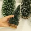 Small Christmas Tree Office Window Desktop Fake Pine Trees DIY Photo Prop Window Xmas Pine Ornaments New Year Decor Gifts JoomZL