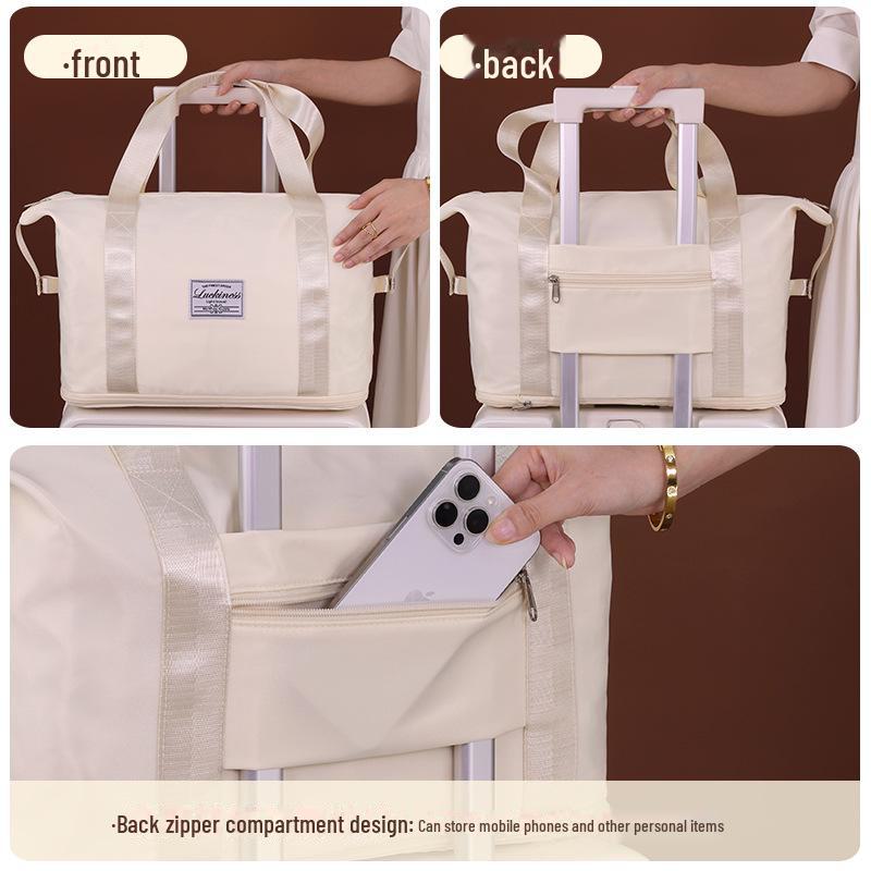 Вместительная дорожная сумка из ткани Оксфорд с разделением сухого/мокрого для спорта и фитнеса