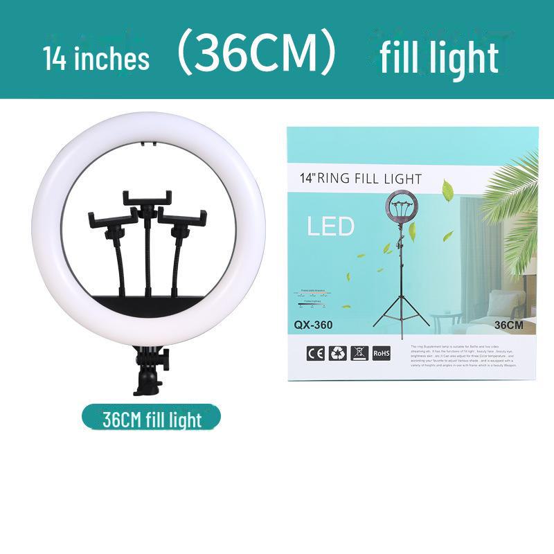Портативная кольцевая лампа для селфи с кронштейном для создания красивых фотографий и прямых трансляций