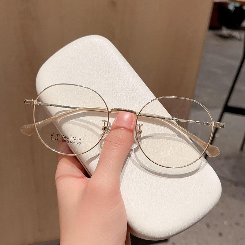 Сверхлегкие простые металлические многоугольные очки Yan WeNY в ретро-оправе, модные мужские и женские очки, которые могут быть оснащены очками для близорукости.