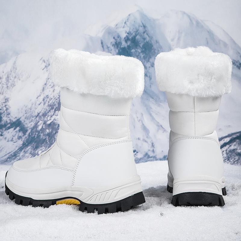 TUINANLE Снежные сапоги, женская водонепроницаемая женская обувь, сохраняющие тепло, зимние женские сапоги с мехом и плюшем