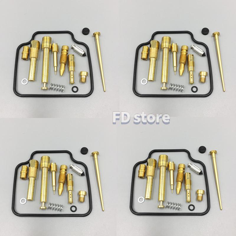 4 Sets Carburetor Rebuild Fix Kit Fit for Honda CB750 RC42 1992-2008 Carb Fuel system injection parts