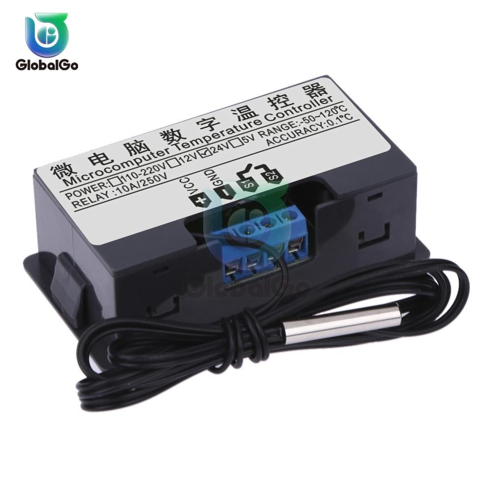 W3230 Цифровой светодиодный термостат Контроль температуры DC 12V AC 110V 220V 20A Мини-светодиодный дисплей Термостат Водонепроницаемый зонд