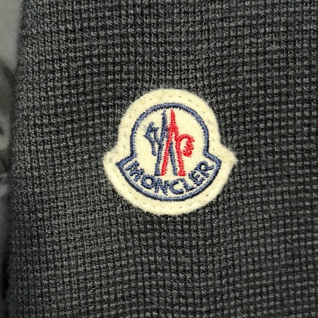 MONCLER Blouson Down Knit Black Men's Size S Model I20919B50700A9341
