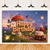 Natural Insects In spring Birthday Party Decoration Disposable Tableware Plate Cup Cartoon Bee Butterfly Backdrop Party Supplies