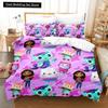 Комплект постельного белья Gabbys Dollhouse Single Twin Full Queen King Size Bed Set Adult Kids Bedroom Duvet Cover Sets 3D Anime Bed Sheet Set
