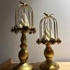 Vintage Gold Birdcage Ornament – Iron Art Wedding & Home Decoration