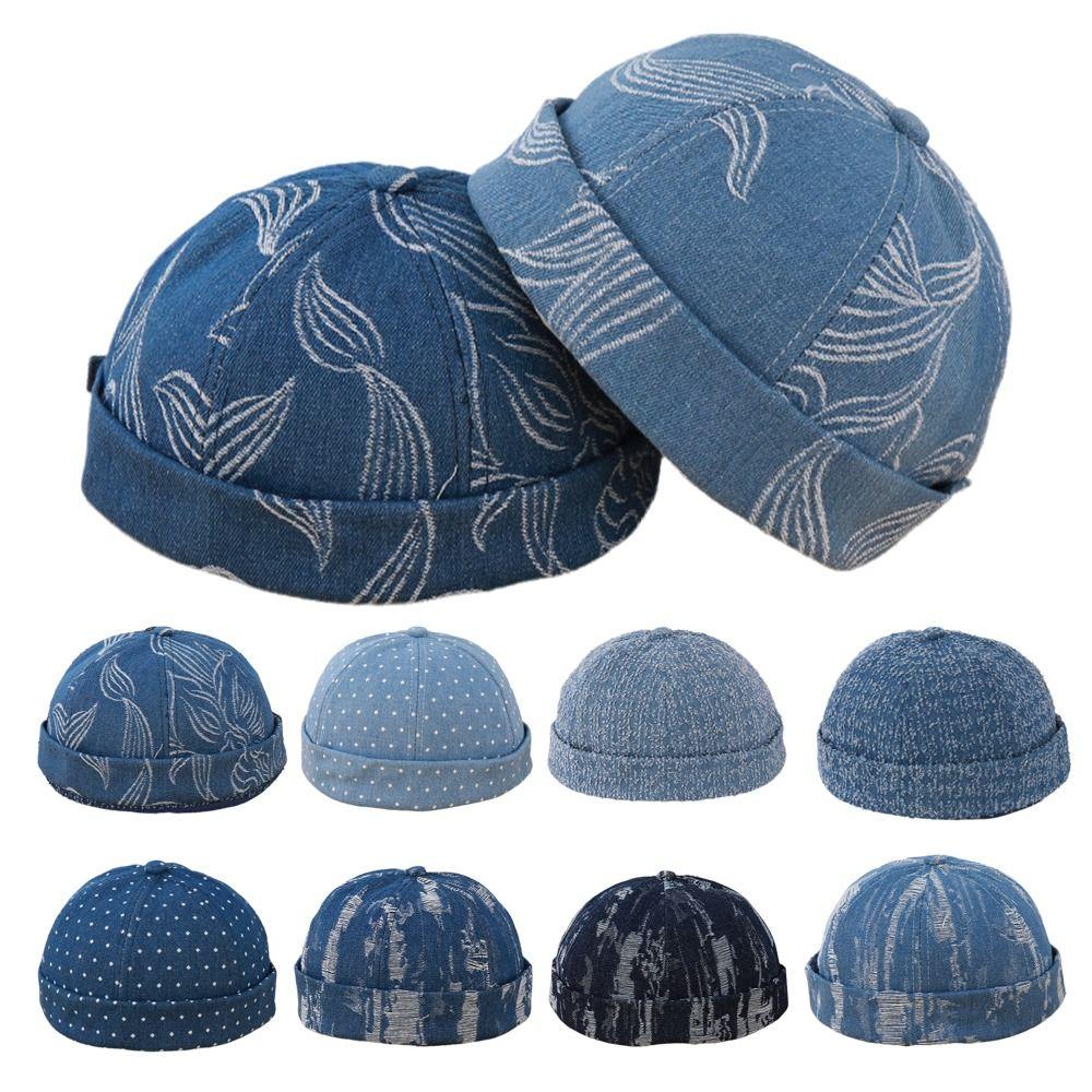 Adjustable Brimless Skullcap Breathable Melon Cap Fashion Beanie Hat Streetwear