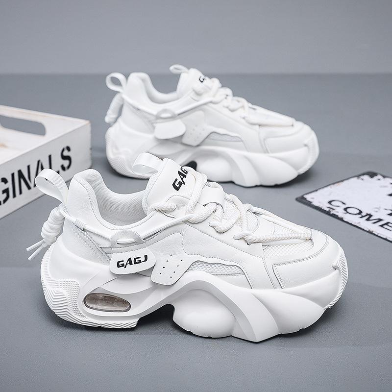 Мужская обувь увеличивающая рост, хлебные туфли, весенние новые локомотивные папины туфли, обувь на платформе, спортивная сетчатая повседневная обувь