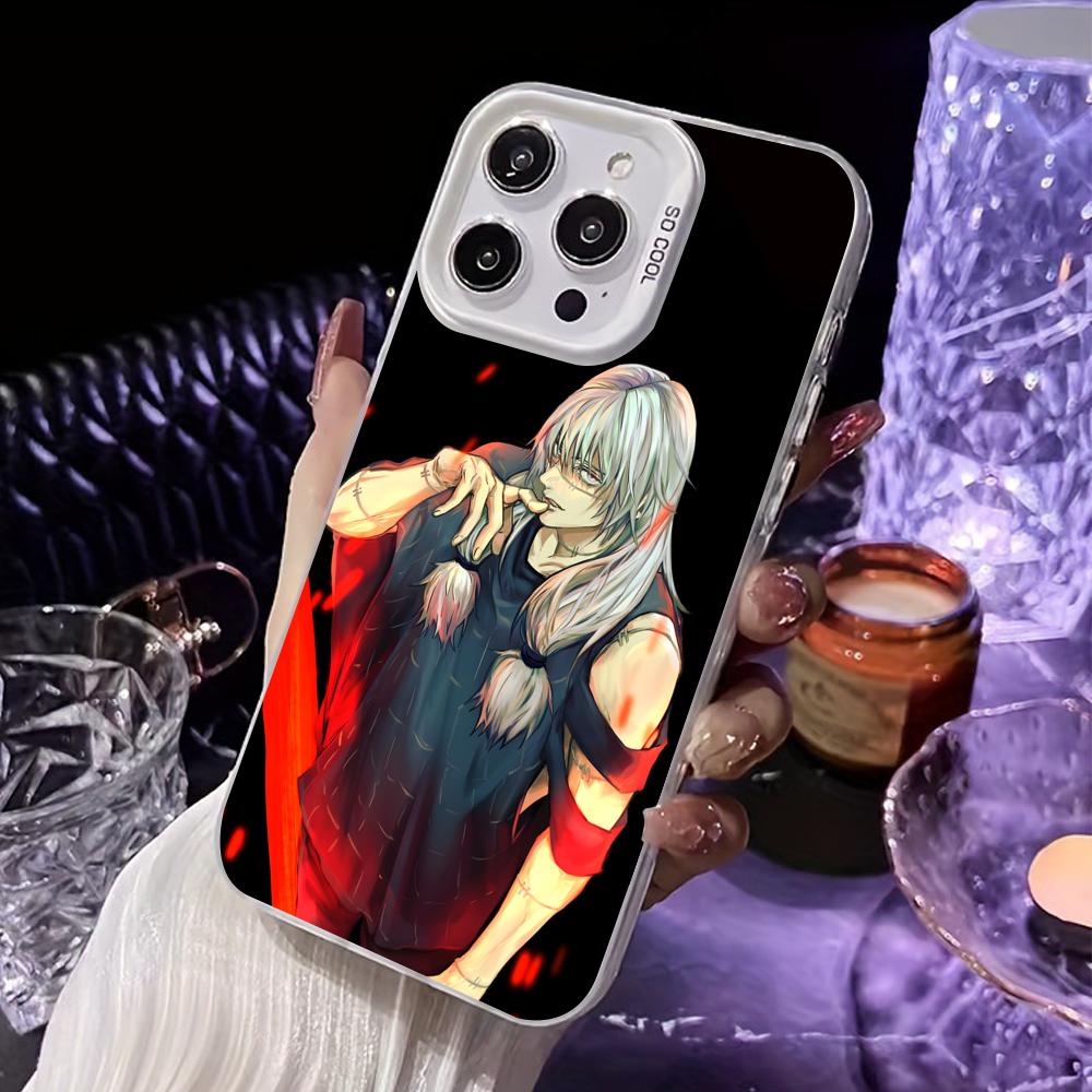JJK Mahito Phone Case for iPhone 17 16 15 14 13 12 11 X XR XS Air Pro Max Plus White Colorful Silver Cover