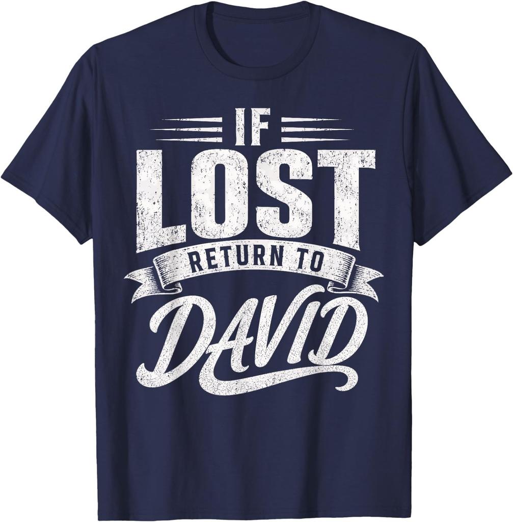 Matching Couples If Lost Return to David Funny Vintage T-Shirt