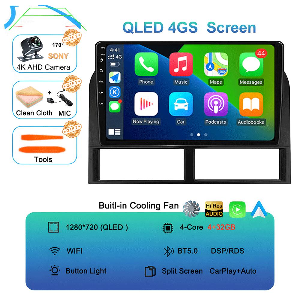 Android 14 Для Jeep Grand Cherokee II WJ 1998 - 2004 Автомагнитола Мультимедийный Видеоплеер Навигация GPS QLED IPS Нет 2din 2 дин dvd