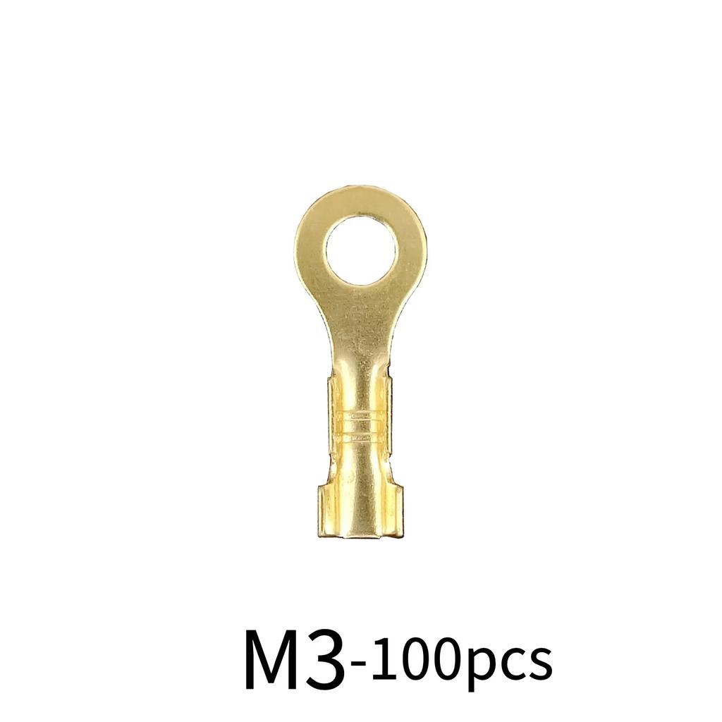 M3/M4/M5/M6/M8/M10 кольцевой наконечник провода быстроразъемный наконечник латунный обжимной наконечник набор ассорти