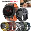 Replacement 22mm 26mm Quickfit Camouflage Silicone Watchband For Garmin Epix Gen 2 Fenix 7X 7 6X 6 Pro 5 5X Plus Bracelet Straps