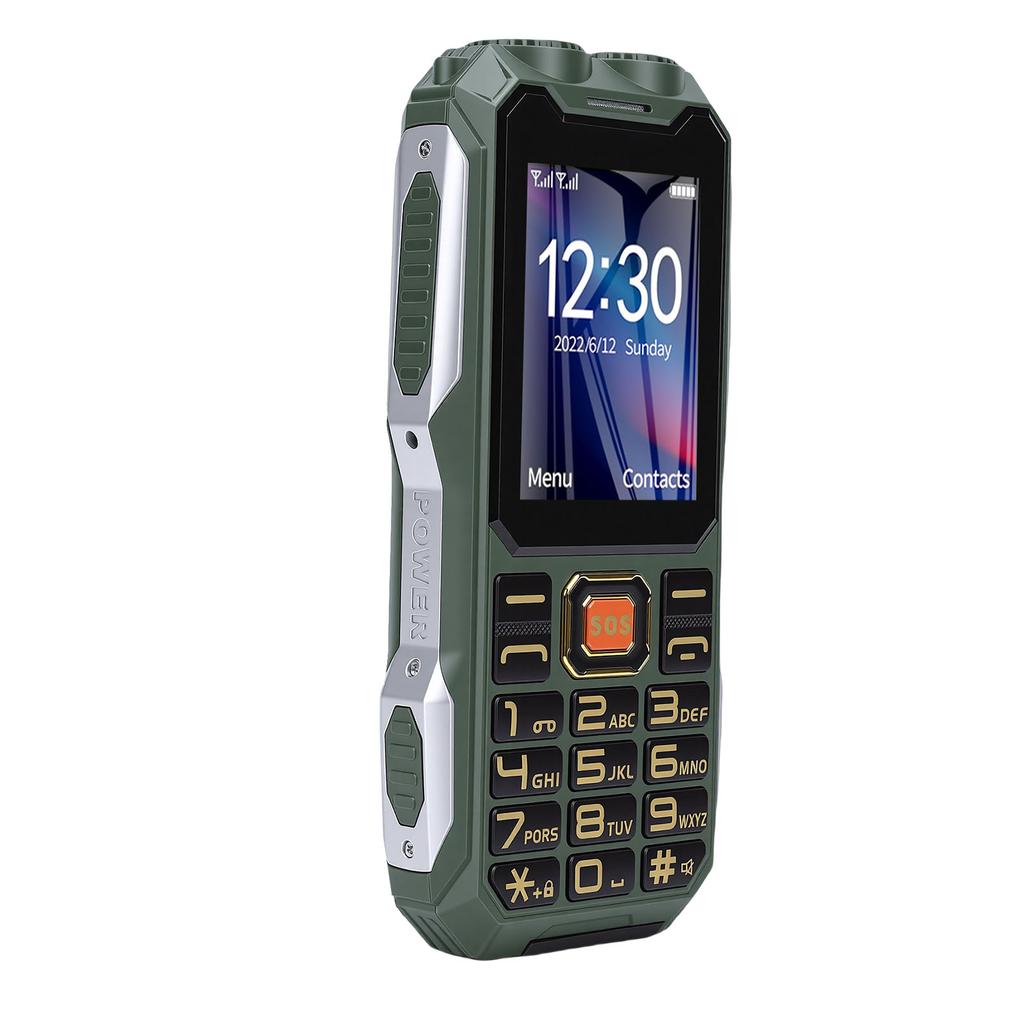 Разблокированный 4G LTE телефон с кнопкой SOS, камера 0,08 МП, две SIM-карты, MP3, функция звонков и текстовых сообщений, большой 2,4-дюймовый экран