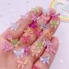 50pcs Resin Colorful Mini Cute Crystal Butterfly Nail Art Flatback Rhinestone Applique DIY Wedding Scrapbook Decor Crafts