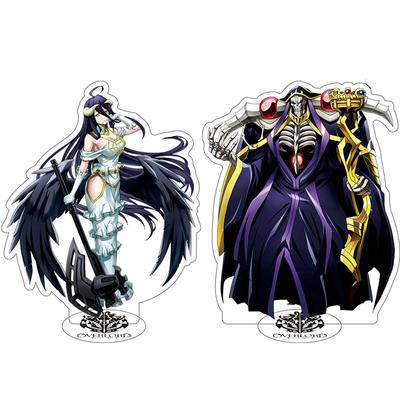 Япония аниме Overlord стенд модель пластина Альбедо Ainz Ooal платье фигурка стоящая табличка игрушка брелок для фанатов коллекция подарок для