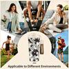 Grey Camouflage Pattern Stainless Steel Insulated Coffee Tumbler Vacuum Travel Mug, Spill-Proof Reusable Cup for Commute Office Sports