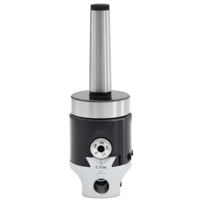 VidaXL Tête d'alésage 50 mm et tige de perçage MT2 de fraisage à tour