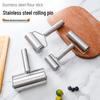 Dual-Head Stainless Steel T-Shaped Non-Stick Rolling Pin for Dough and Dumplings