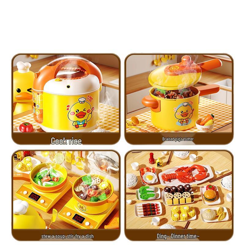Complete Baby Kitchen Play Set: Simulation Cooking Toys for Girls Ages 1-6