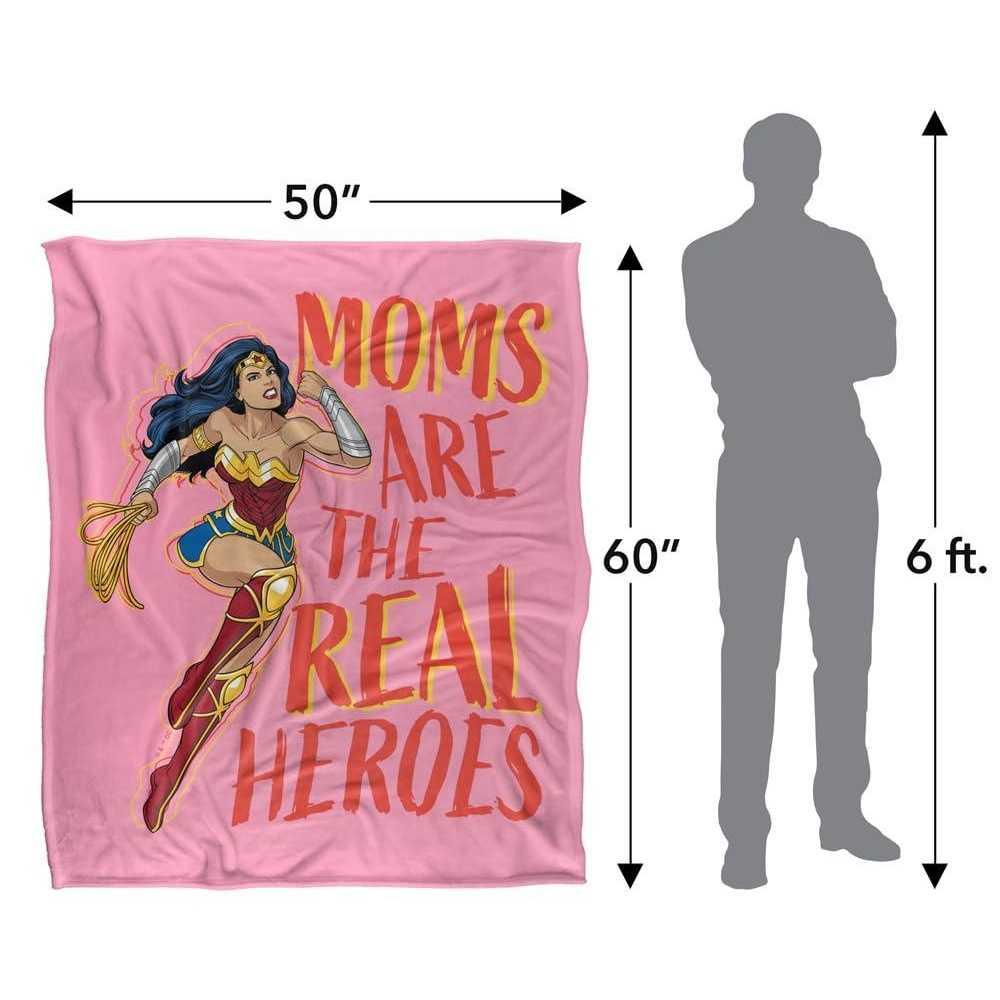 Wonder Woman Moms Are The Real Superheroes Soft Touch Mothers Day Blanket